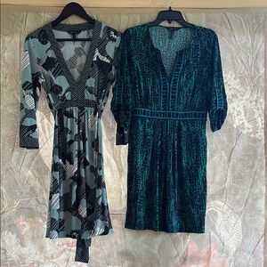 BCBGMaxAzria Green Sheath Dresses